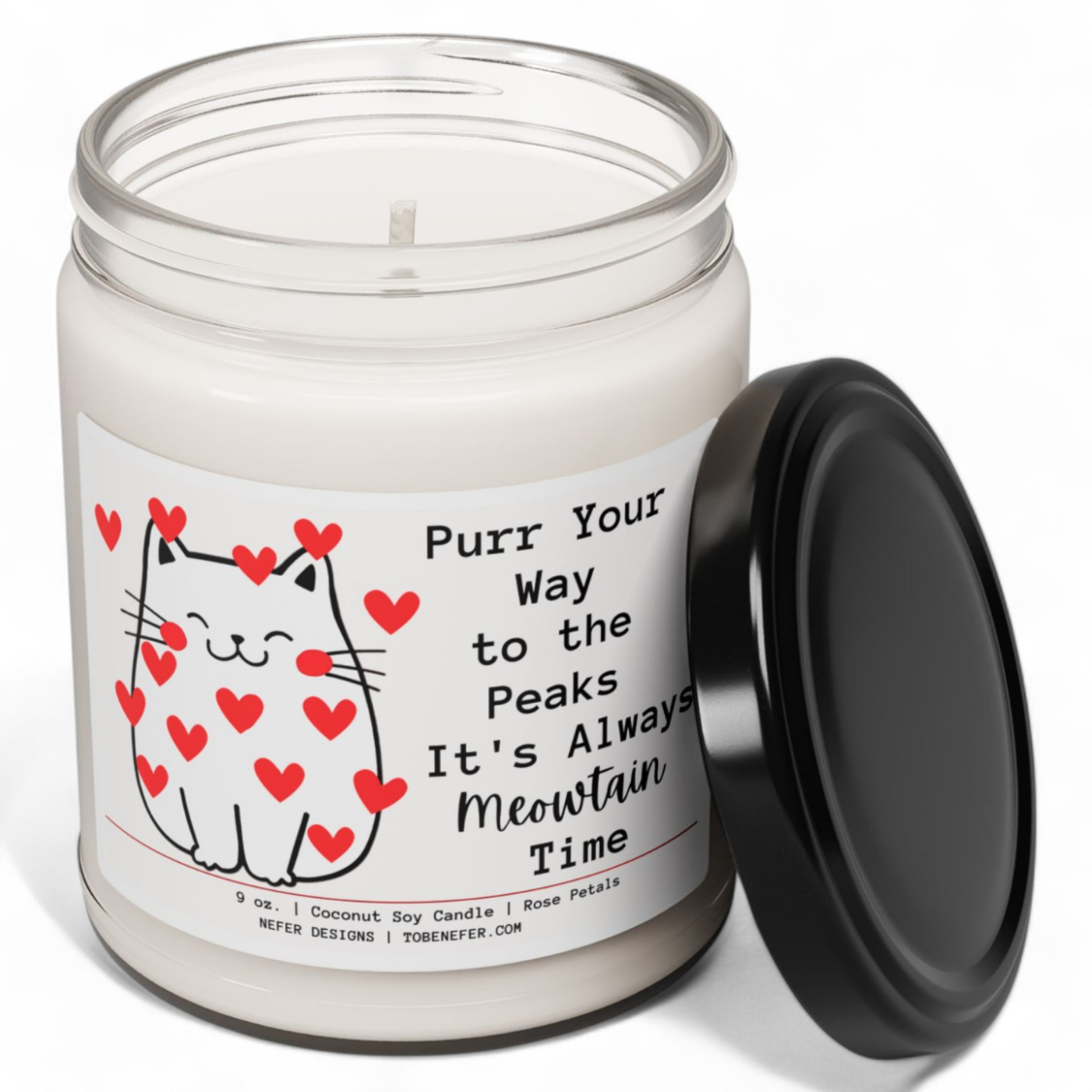 It is Always Meowtain Time Cat Themed Candle  3 