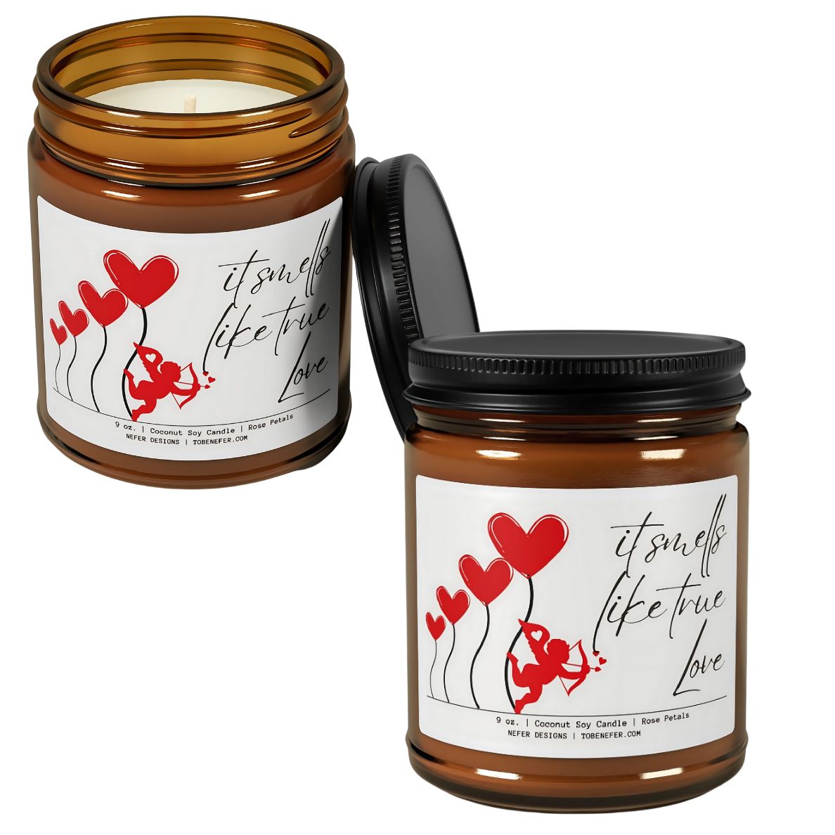 It smells like true love valentines day candle 2 