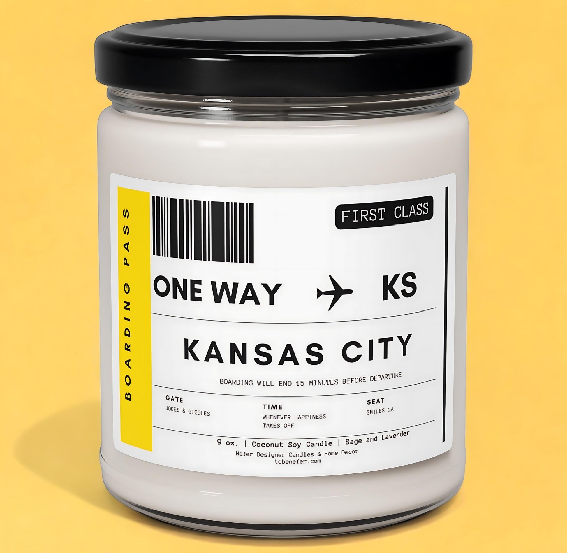 Kansas Kansas City State Candle