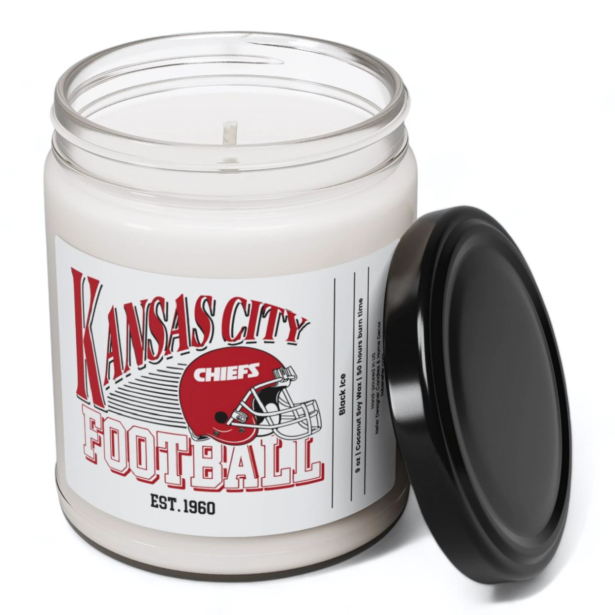 Kansas City Chiefs Football - Kansas City Lucky Game Day Candle