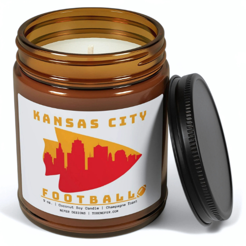 Kansas City Chiefs Football - My Lucky Game Day Candle