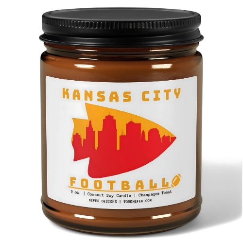 Kansas City Chiefs Football - My Lucky Game Day Candle