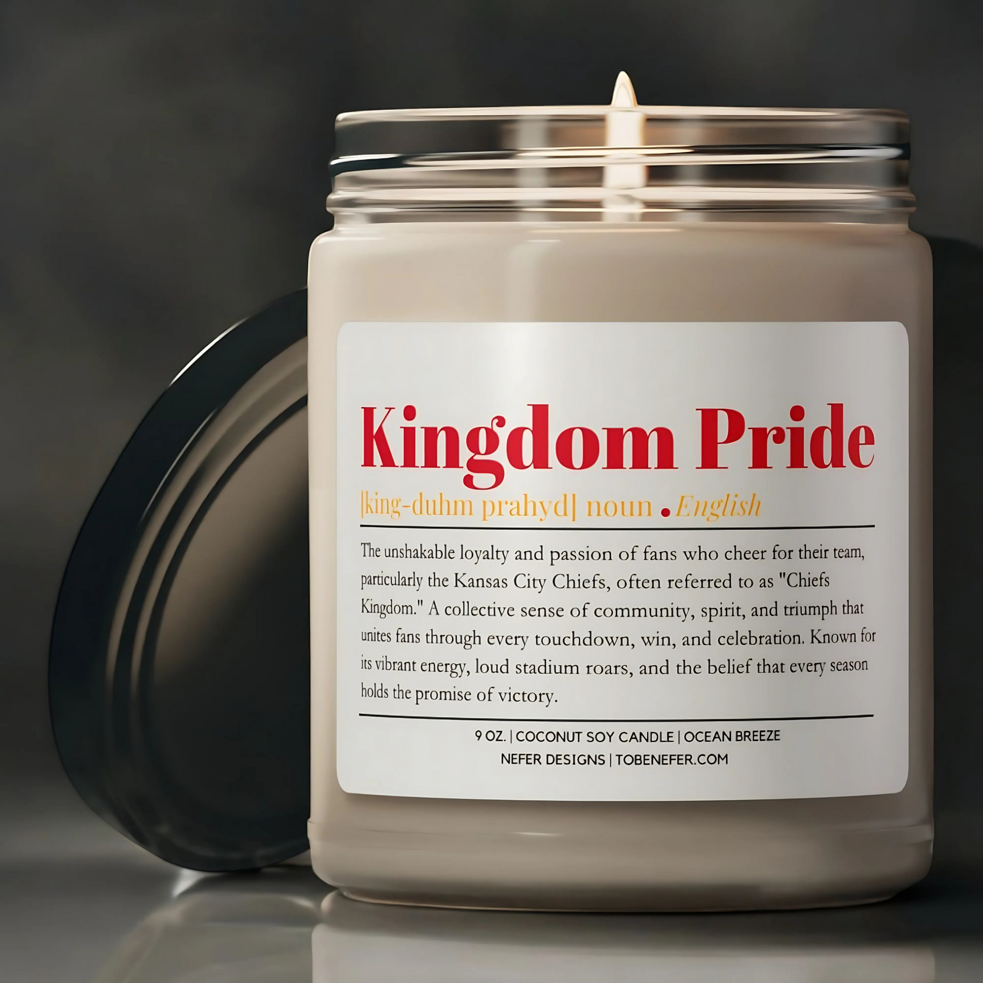 Kansas City Football Gift Candle 