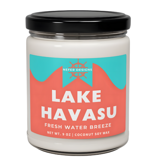 Lake Havasu Scented Soy Candle – Desert Water Breeze Aroma for Arizona & California
