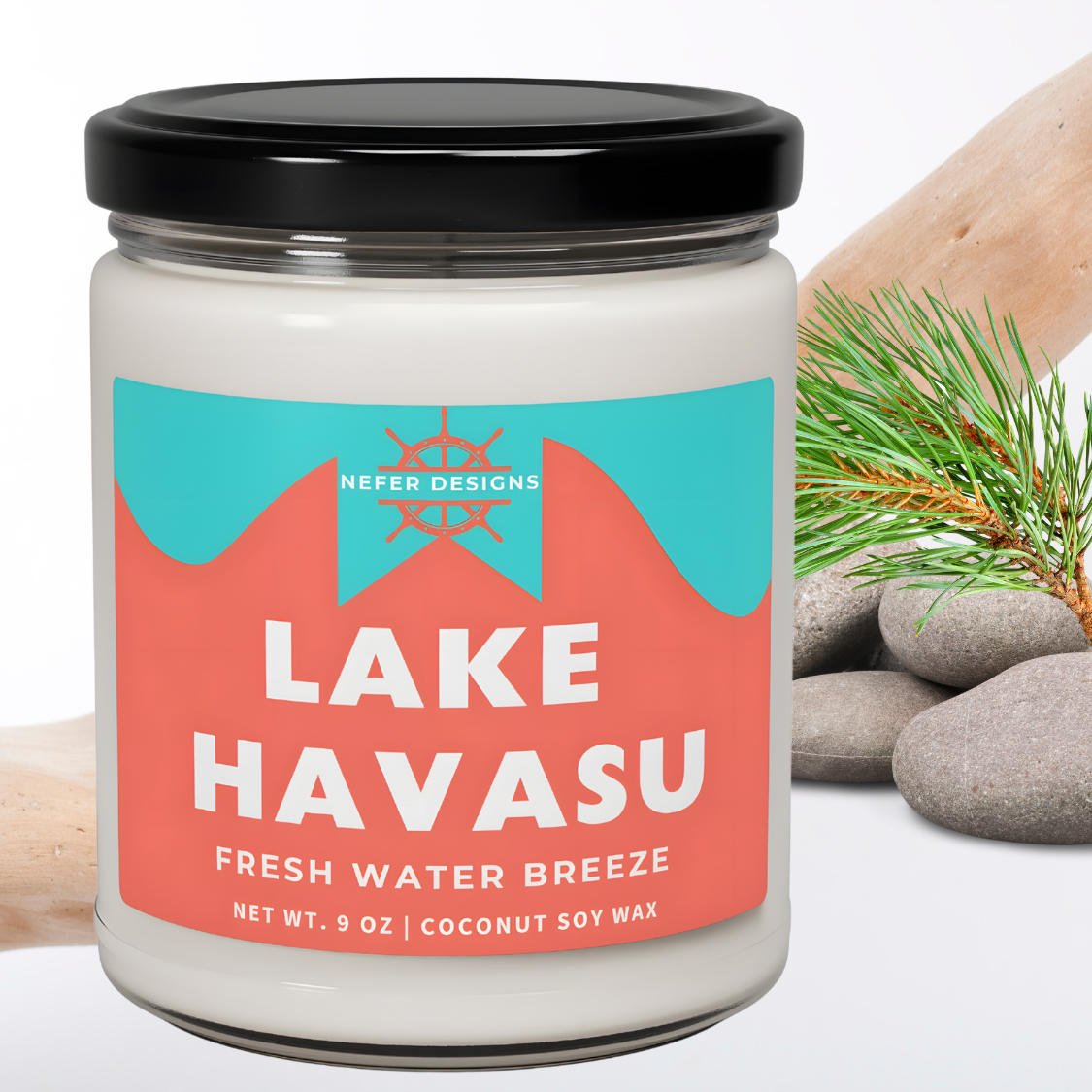 Eco-Friendly Lake Havasu Candle – Non-Toxic Coconut Soy Candle 