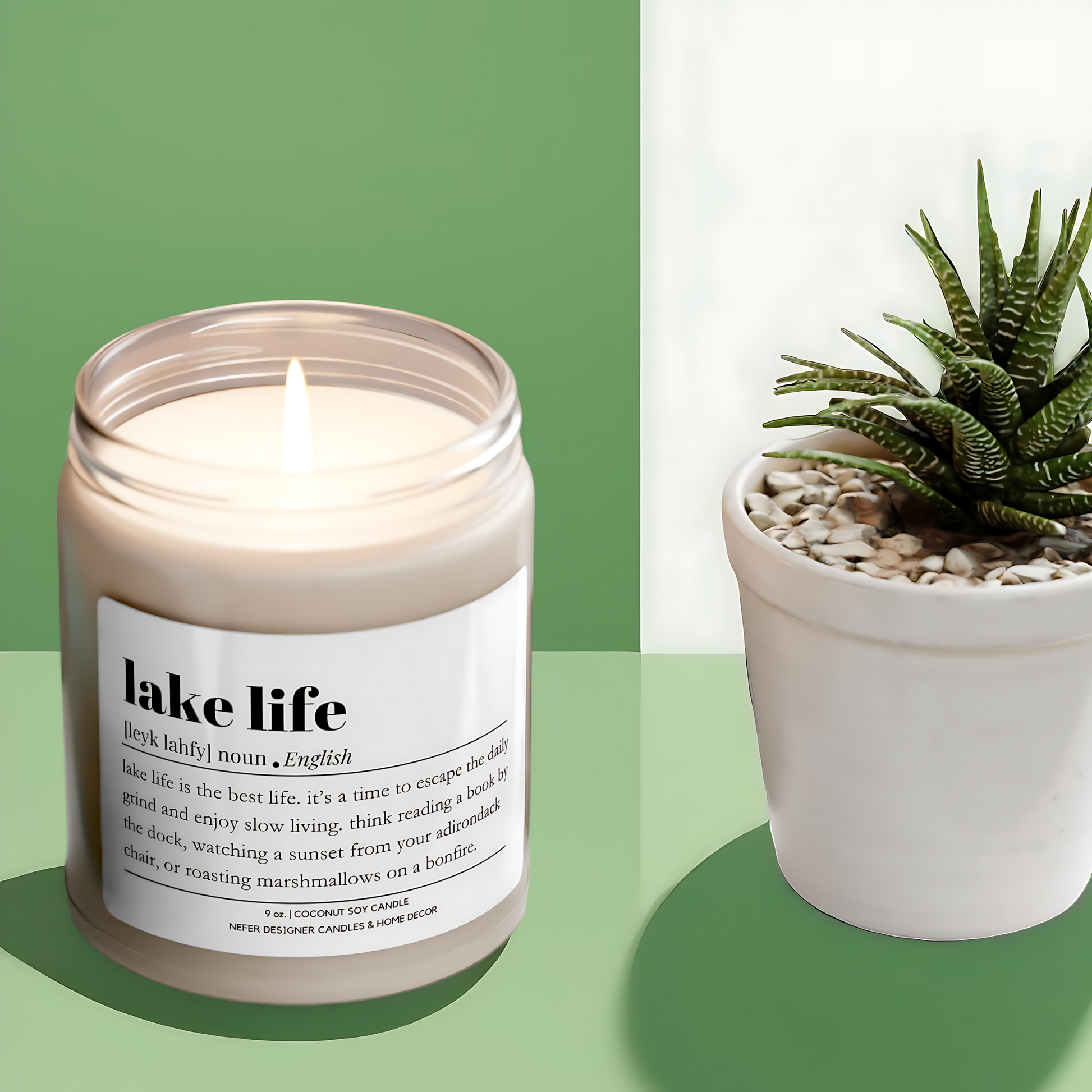 Lake Life - Dictionary Definition Candle