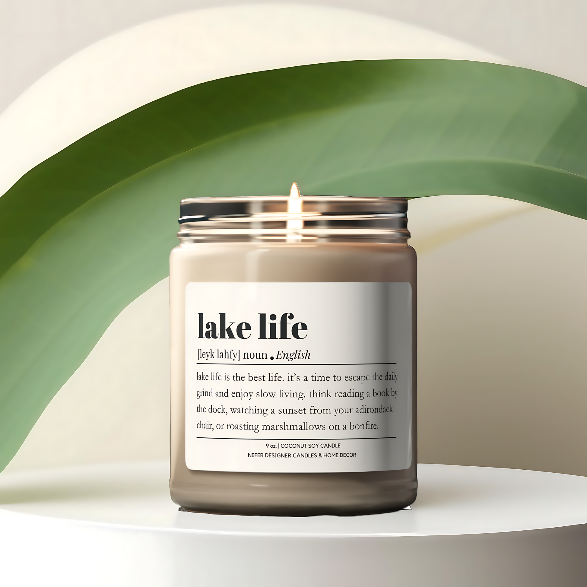 Lake Life - Dictionary Definition Candle