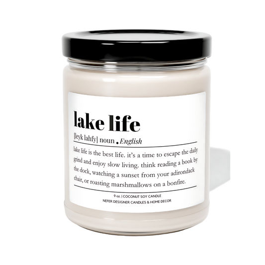 Lake Life - Dictionary Definition Candle