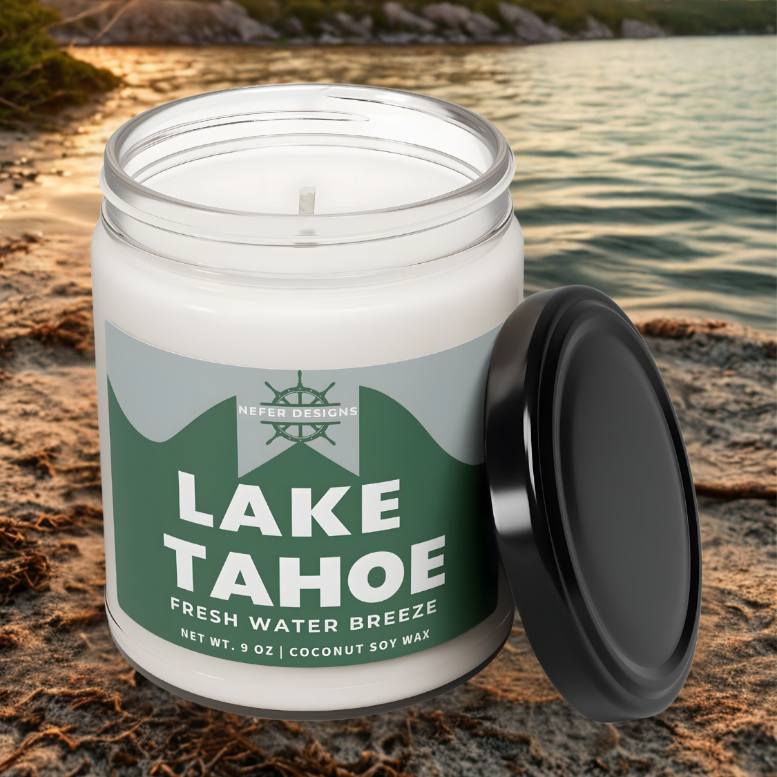 Lake Tahoe Themed Gift Candle - Perfect Present for Hikers & Nature Lovers