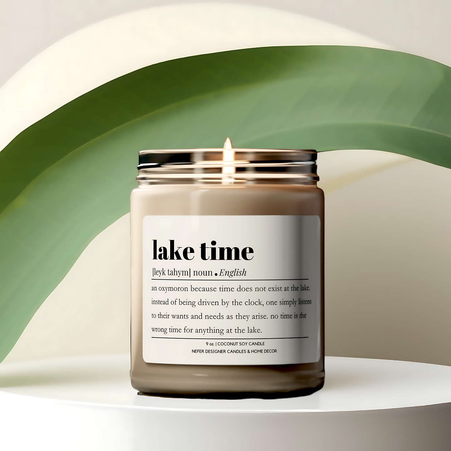 Lake Time - Dictionary Definition Candle