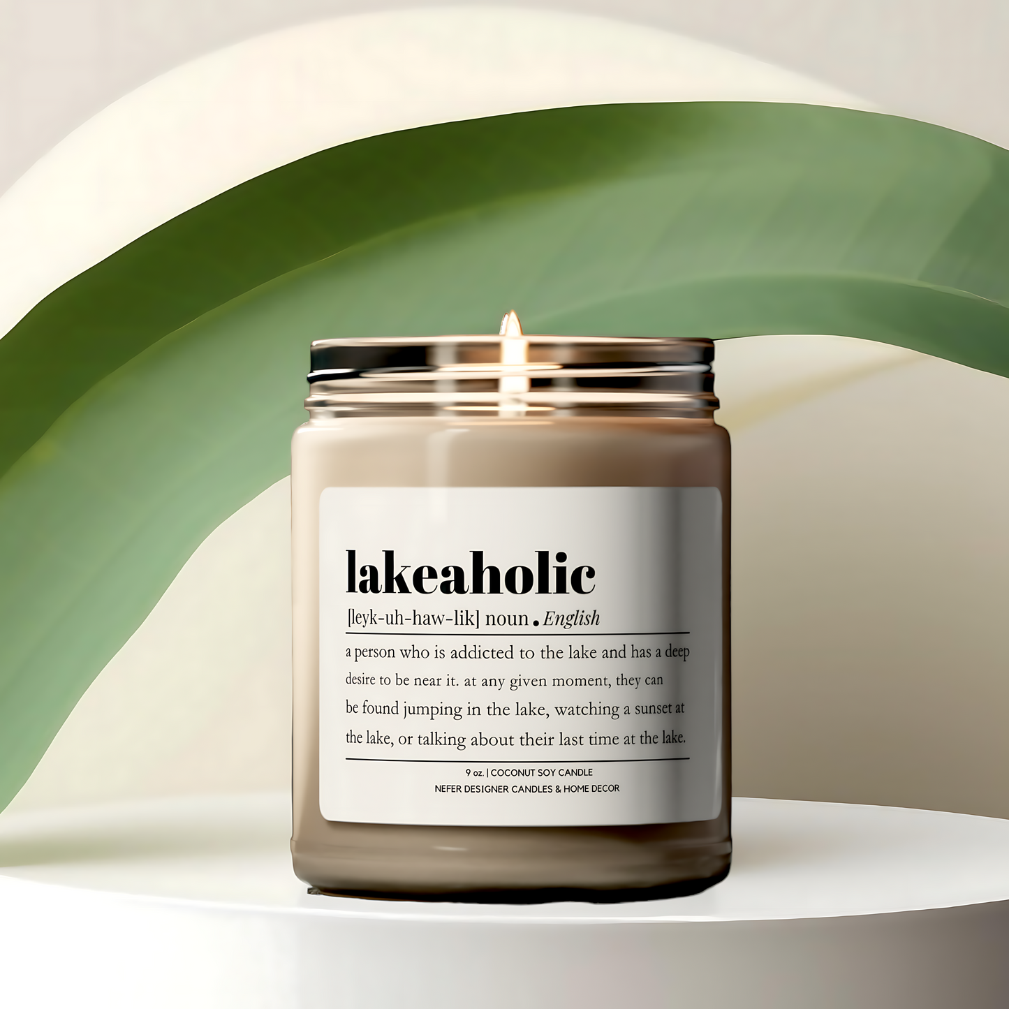 Lakeaholic - Dictionary Definition Candle