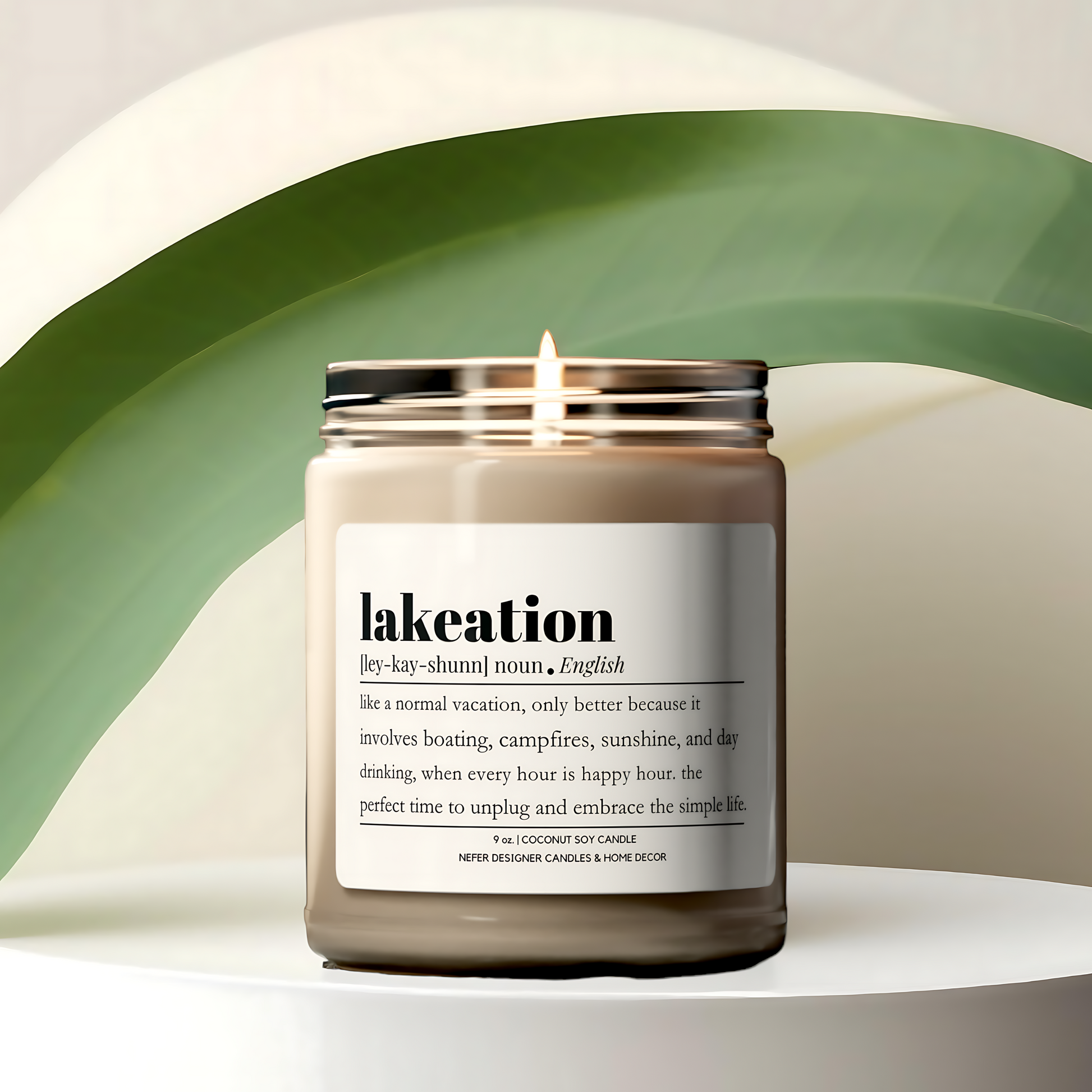 Lakeation - Dictionary Definition Candle