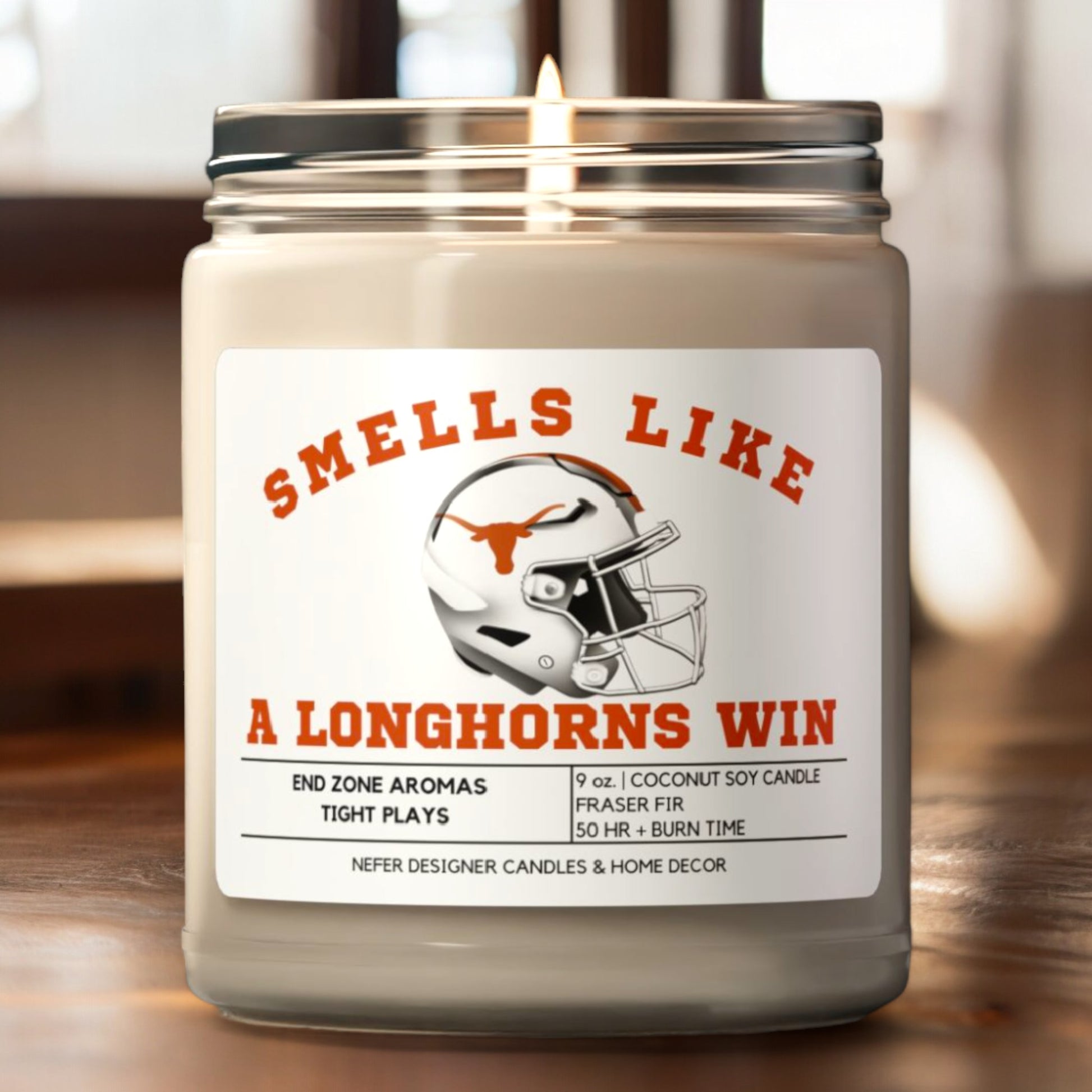 smells like a texas longhorns win candle 