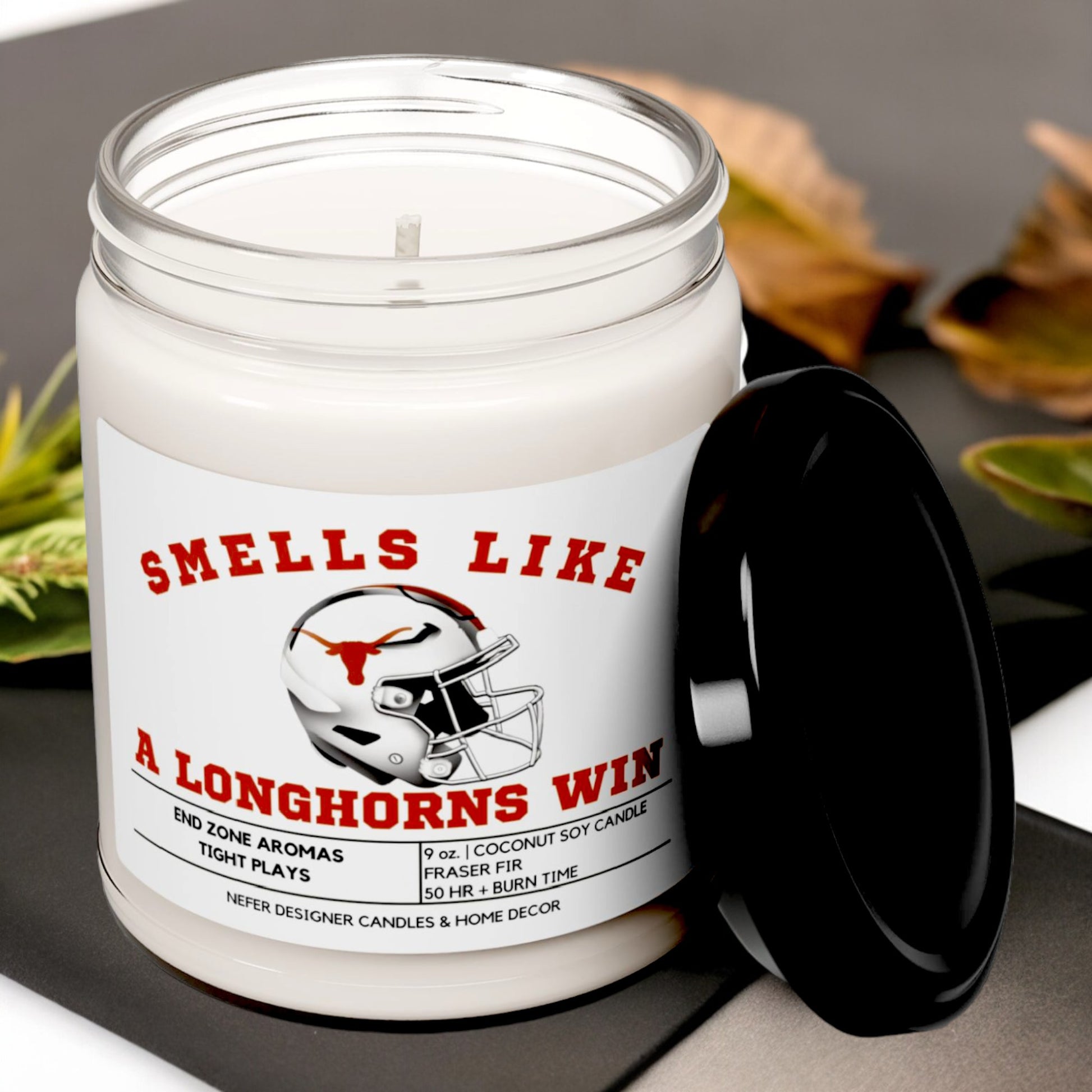 smells like a texas longhorns win candle 