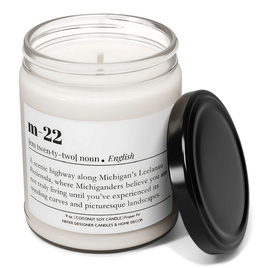 M22 Michigan | Dictionary Definition Candle