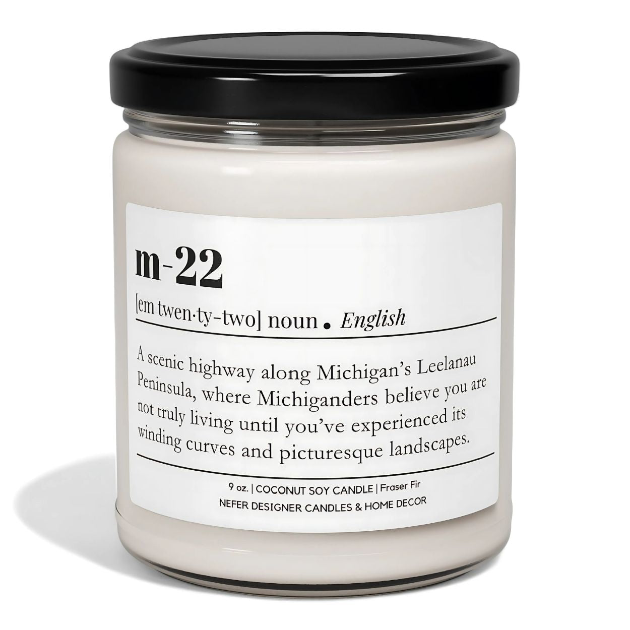 M22 Michigan | Dictionary Definition Candle