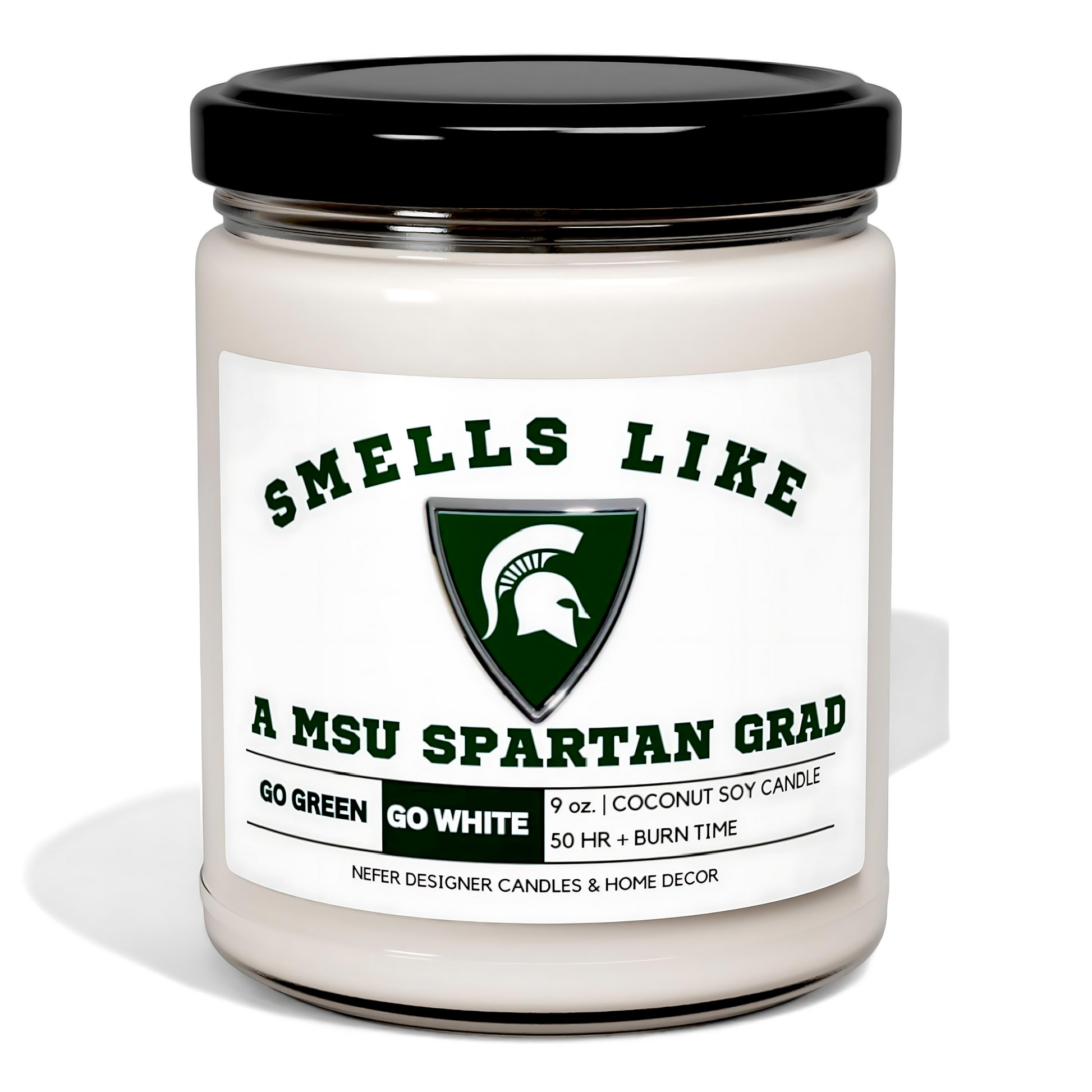 smells like a msu spartan grad candle 