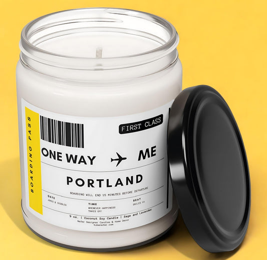 Maine Portland state candle