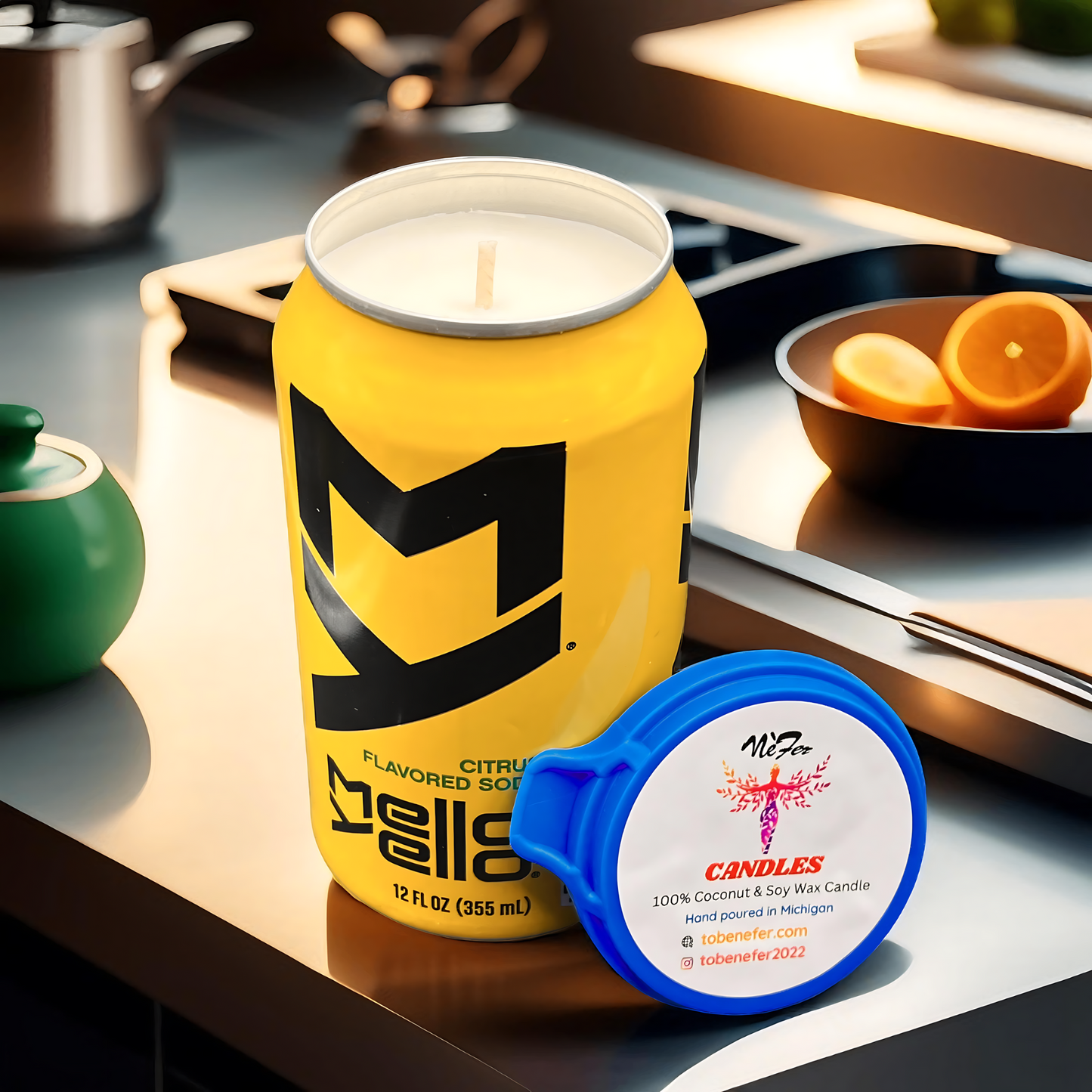 Mello Yello Soda Can Candle 