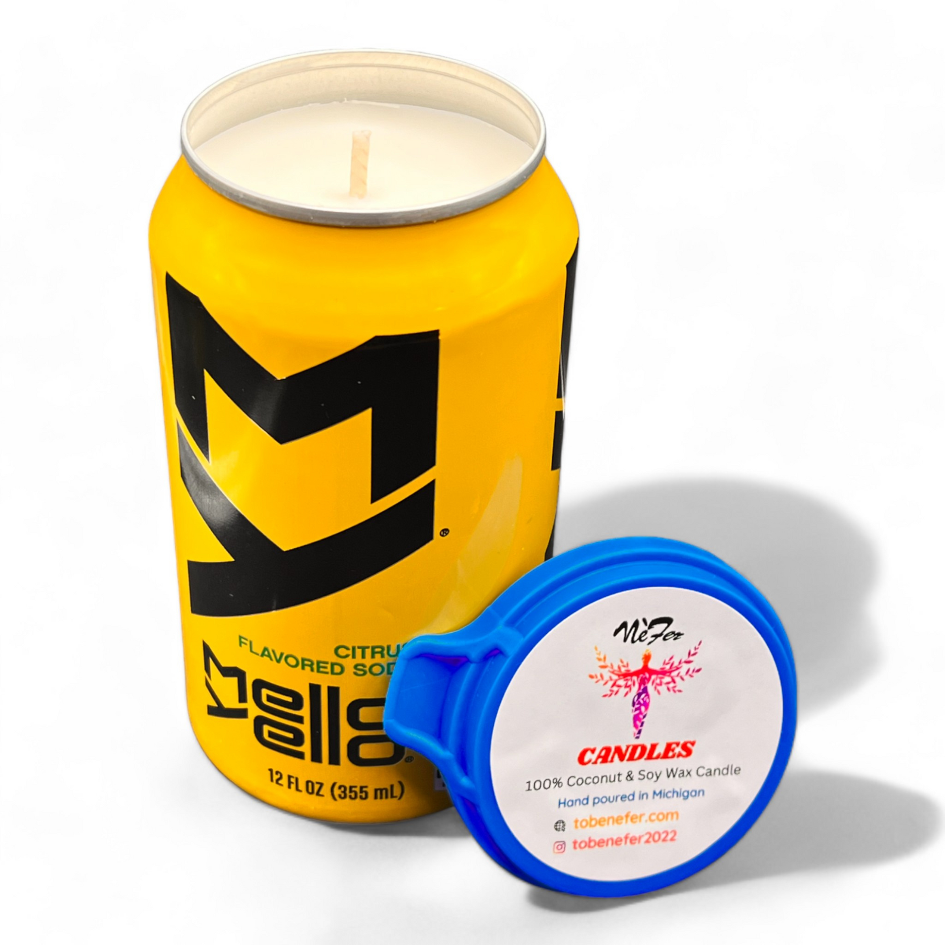 Mello Yello Soda Can Candle 