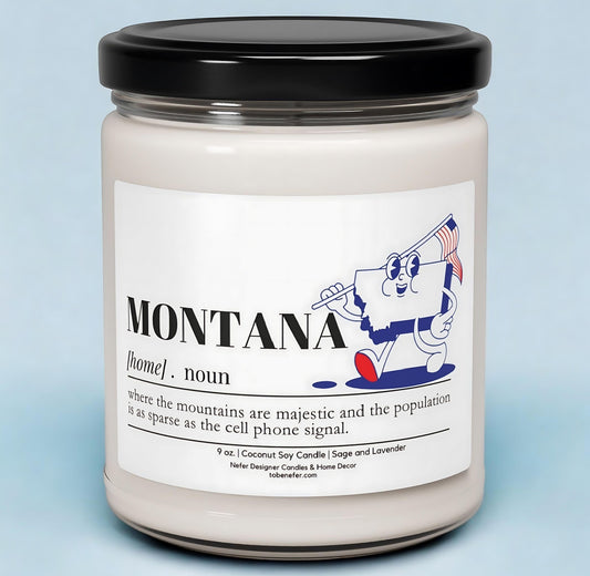 Montana | Dictionary Definition | State Scented Candle