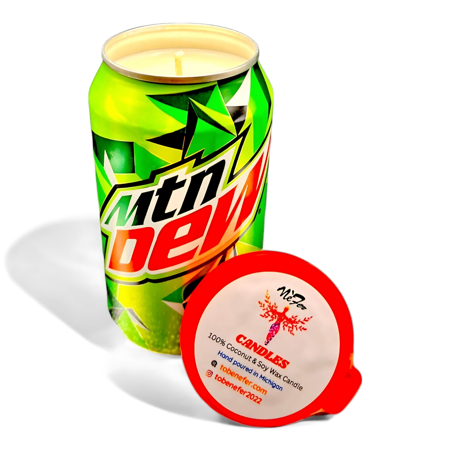 Mountain Dew Can Candle