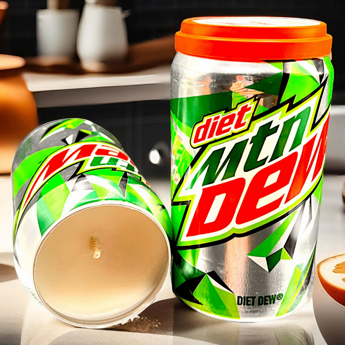 Diet Mountain Dew Can Candle