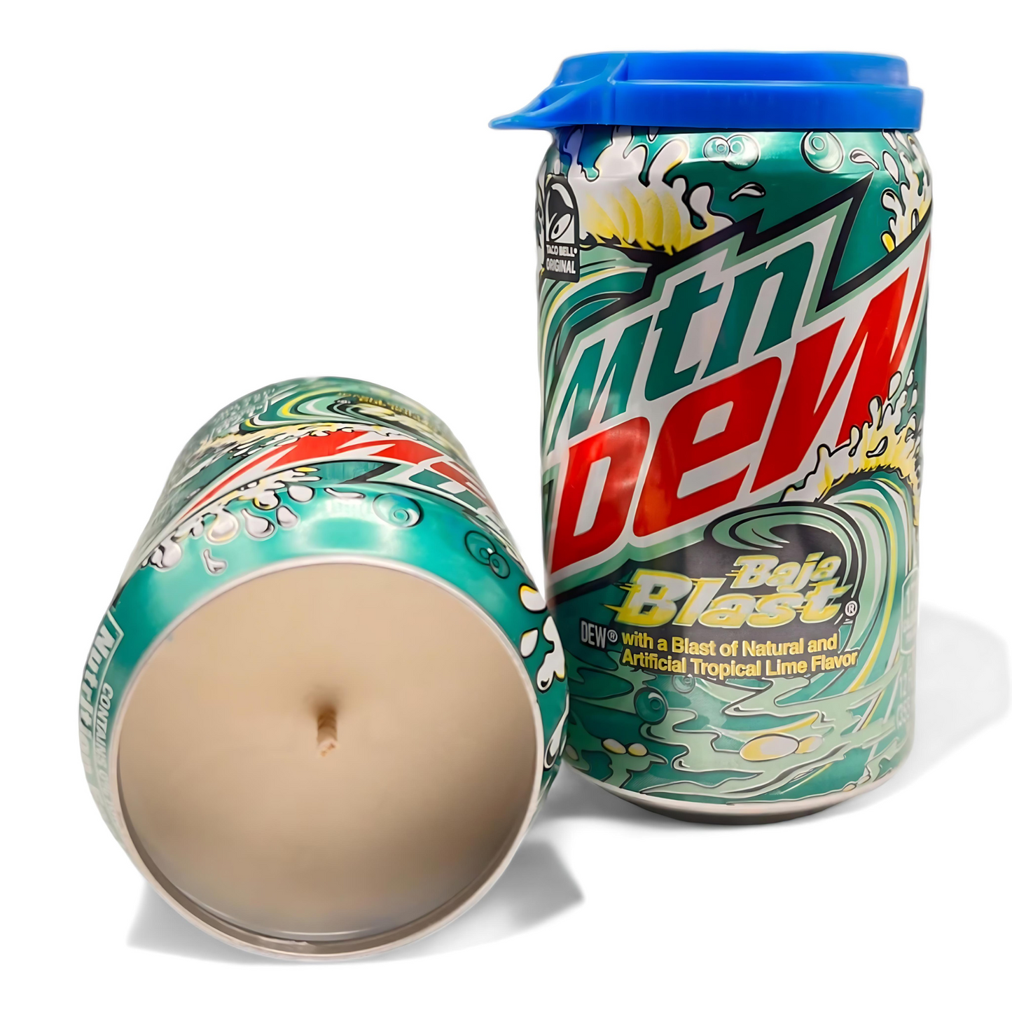 Baja Blast Mountain Dew Candle | Hand Poured Soda Can Candle | 12 oz Soda Themed