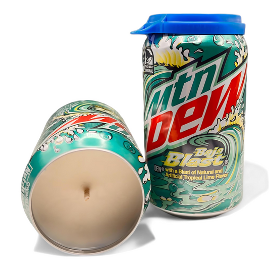 Baja Blast Mountain Dew Can Candle