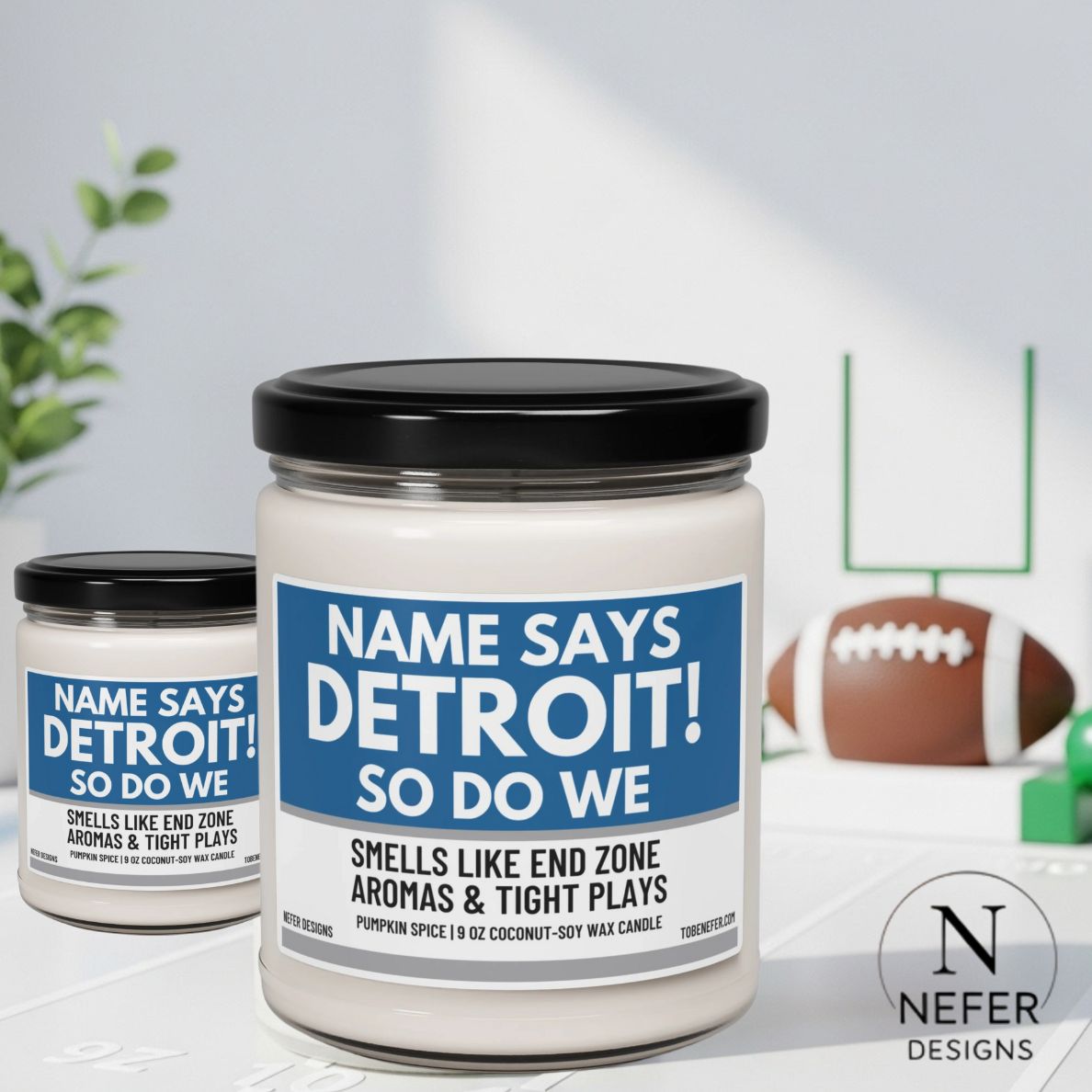 Detroit Game Day Candle | Name Says Detroit So Do We!