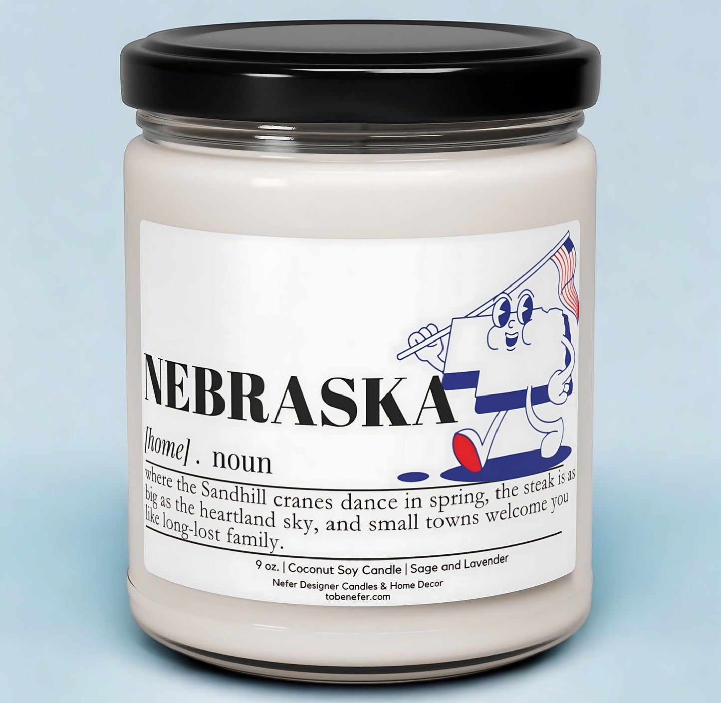 Nebraska | Dictionary Definition | State Scented Candle