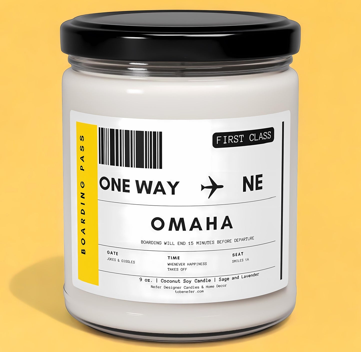 Nebraska Omaha State Candle