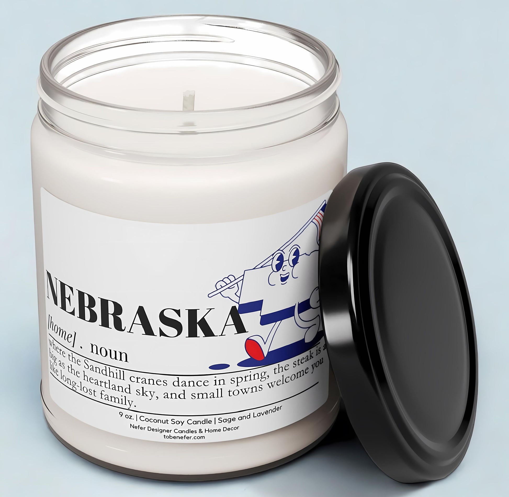 Nebraska | Dictionary Definition | State Scented Candle