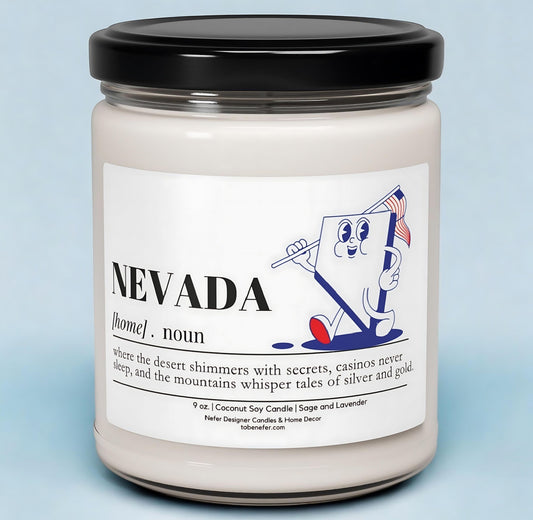 Nevada | Dictionary Definition | State Scented Candle