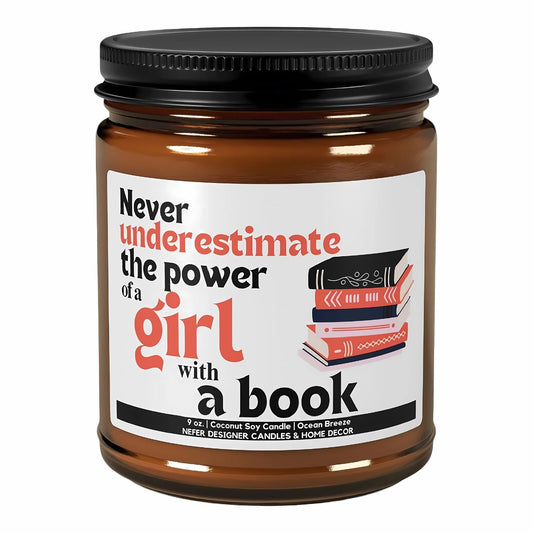 Never Underestimate the Power of a Girl with a Book | Bookish Gift for Readers