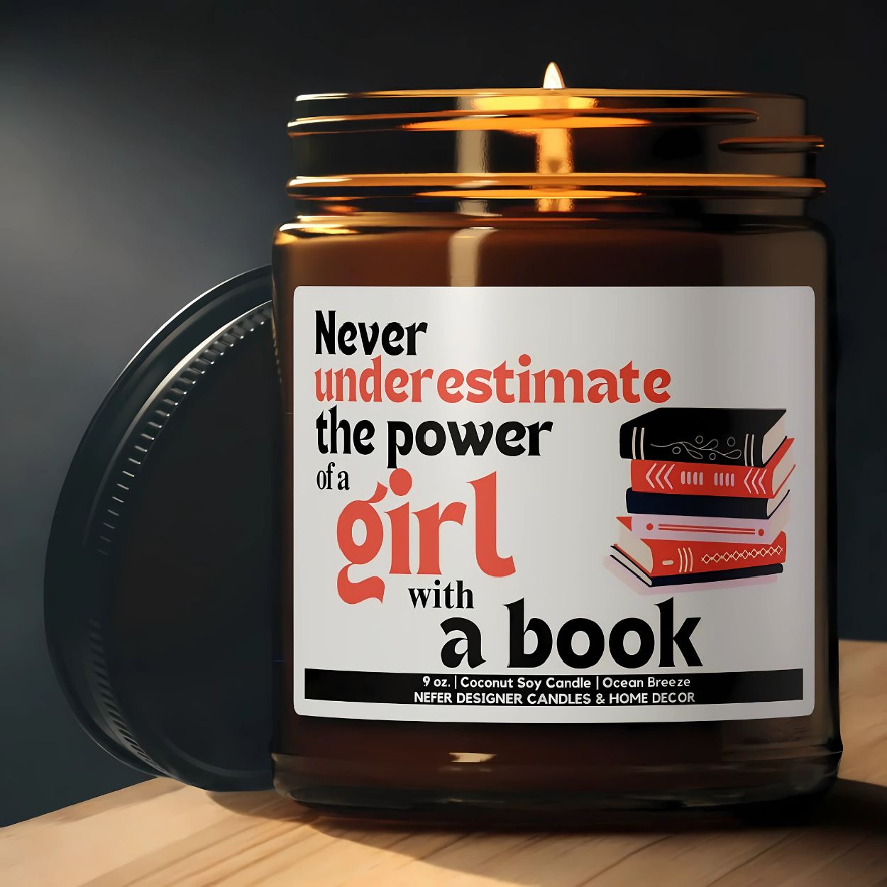 Never Underestimate the Power of a Girl with a Book | Bookish Gift for Readers