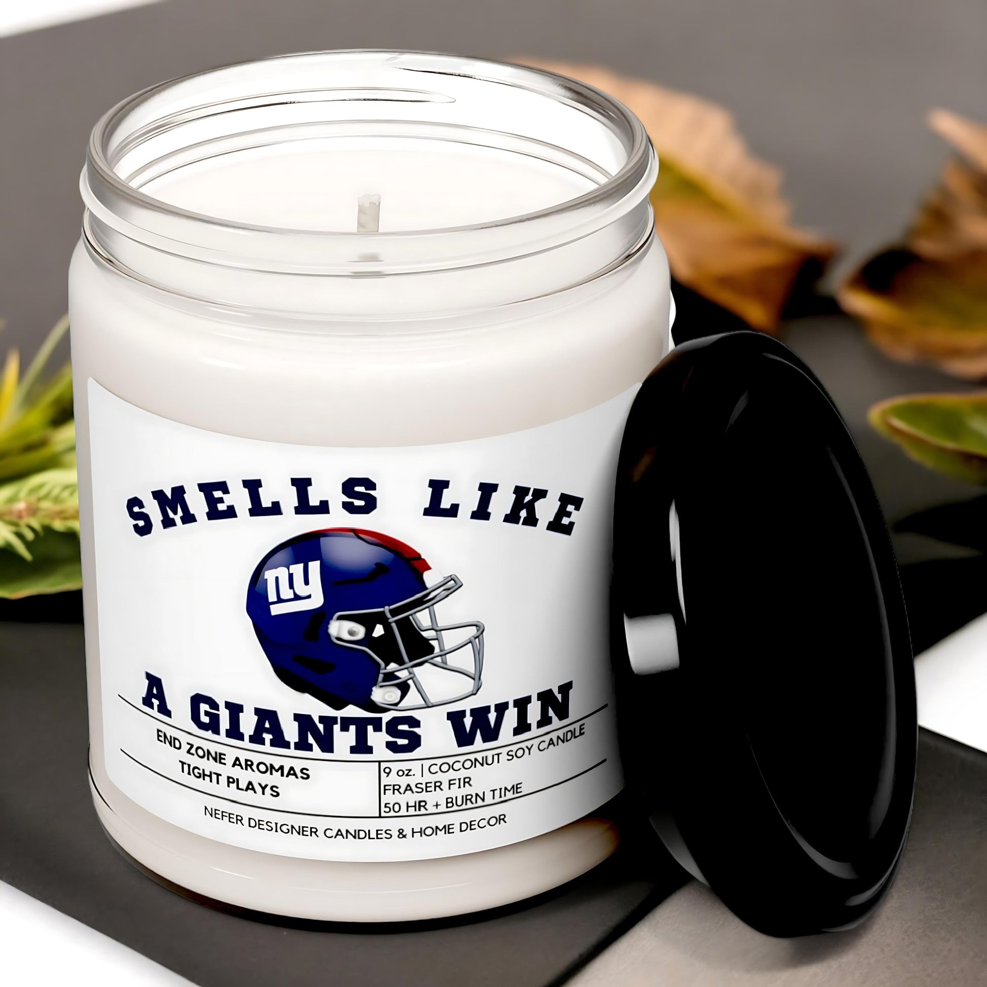  Smells like a new york giants win candle 