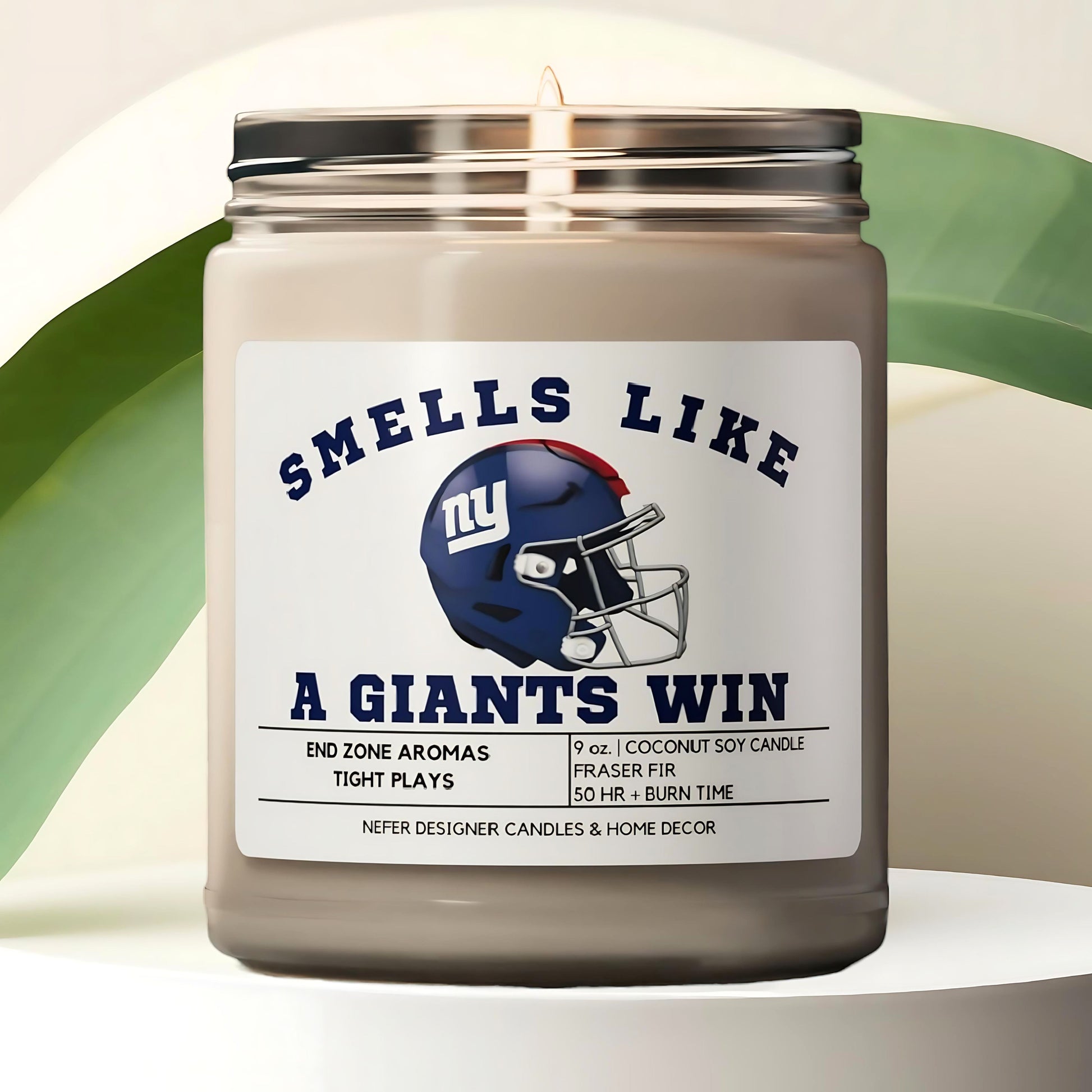 Smells like a new york giants win candle 