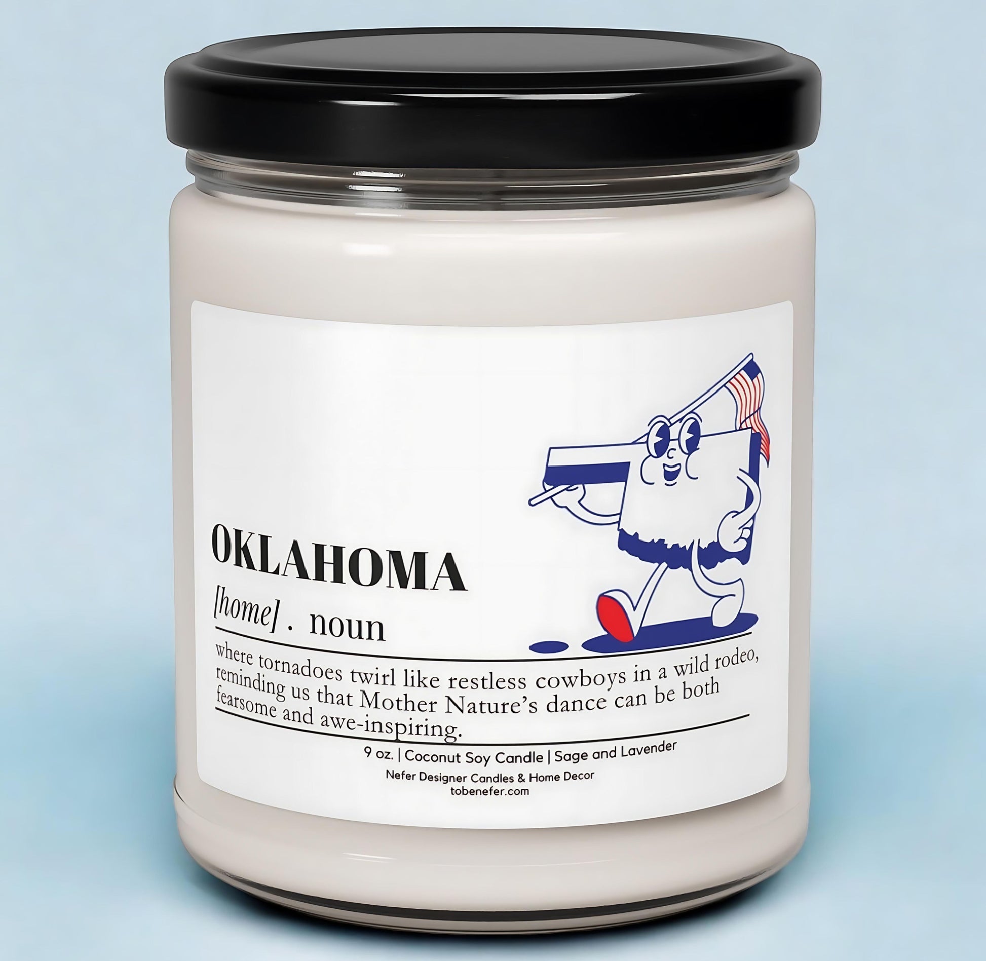 Oklahoma | Dictionary Definition | State Scented Candle