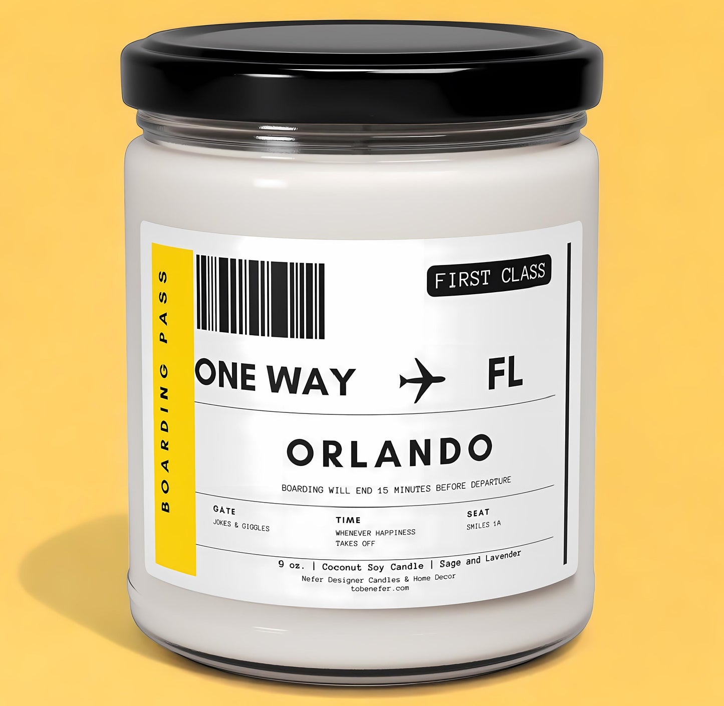 Orlando Florida State Candle