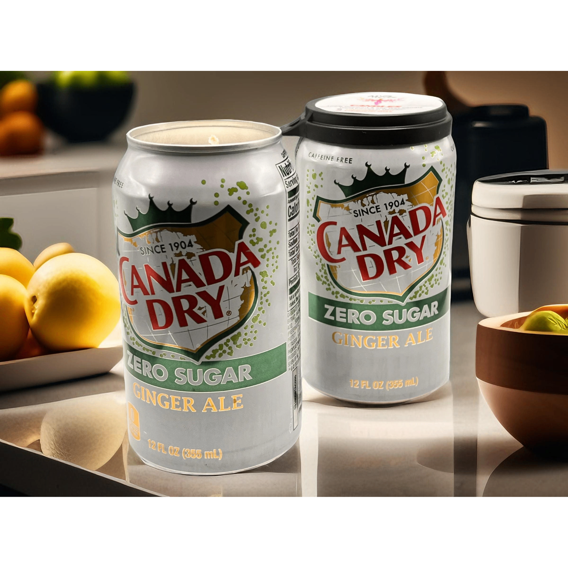 Canada Dry Zero Sugar Ginger Can Candle