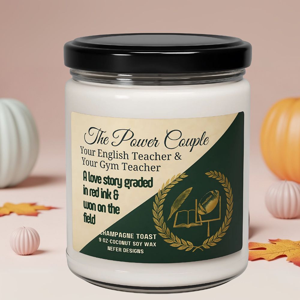 The Perfect Couple Soy Candle | Your English Teacher & Your Gym Teacher