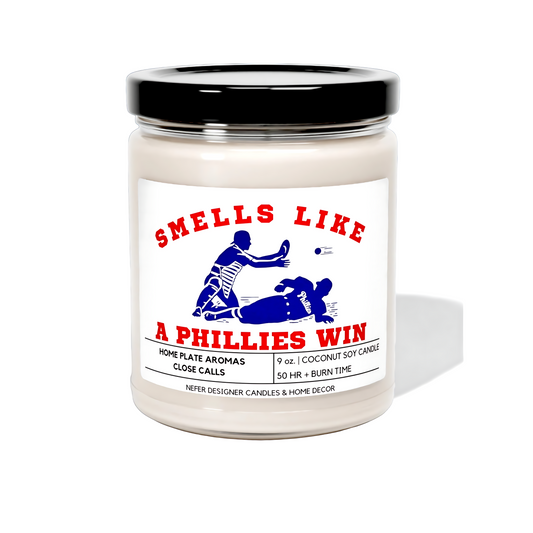 Smells Like a Philadelphia Phillies Win - Philadelphia Lucky Game Day Candle