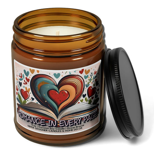 Romance in Every Page Book Club Candle | Bookish Gift for Readers