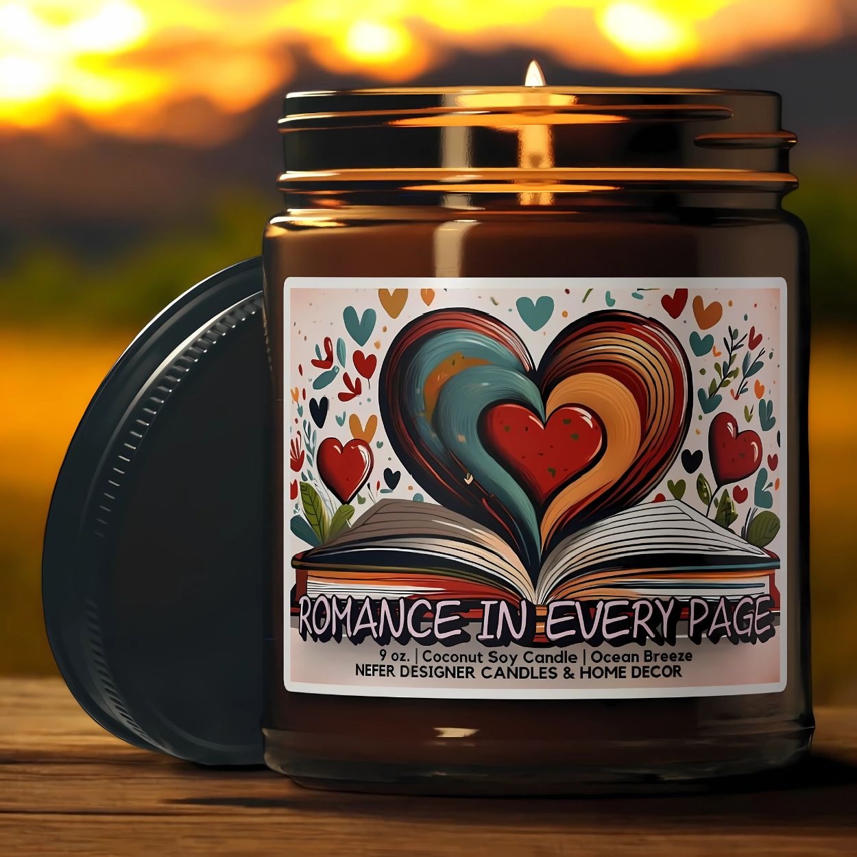 Romance in Every Page Book Club Candle | Bookish Gift for Readers