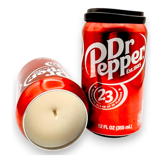 Dr Pepper Can Candle | Hand Poured Candle | 12 oz Soda-Themed Can Candle