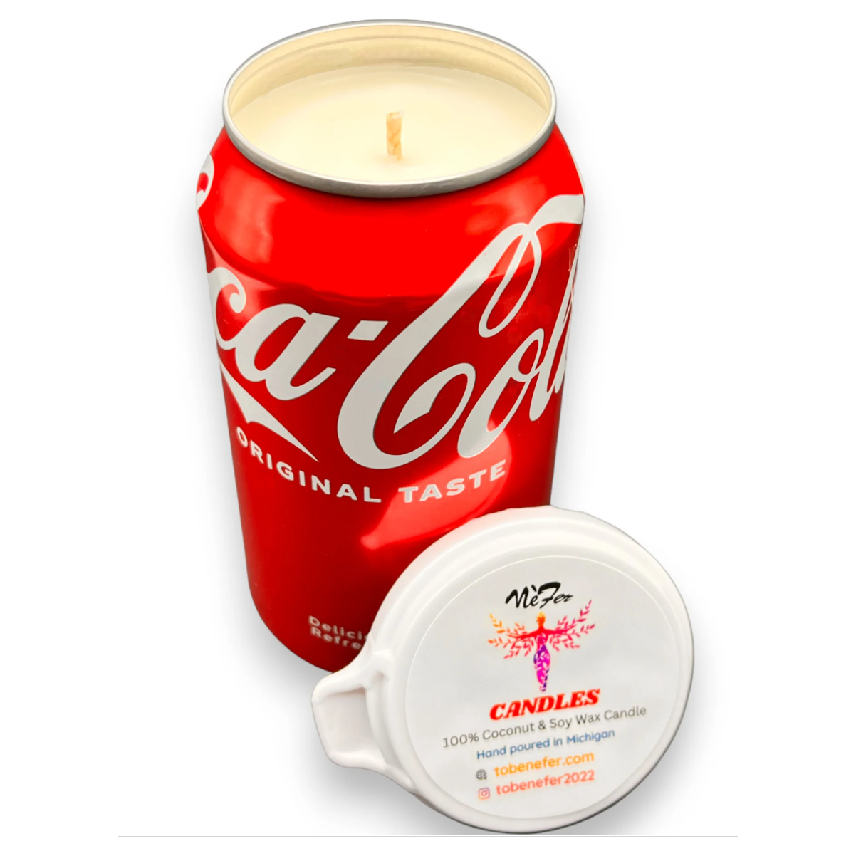 Coke Candle | Hand Poured Soda Can Candle | 12 oz Soda-Themed