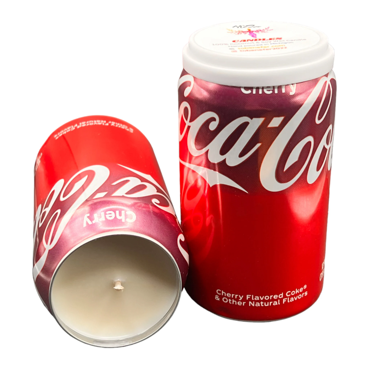 Cherry Coke Candle | Hand Poured Soda Can Candle | 12 oz Soda-Themed
