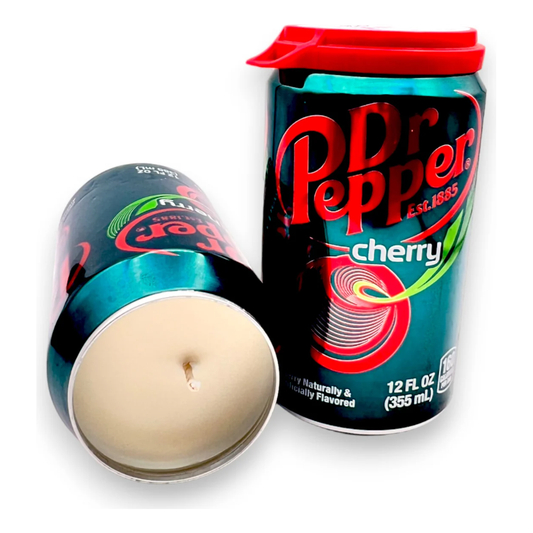 Dr Pepper Cherry Candle | Hand Poured Soda Can Candle | 12 oz Soda-Themed