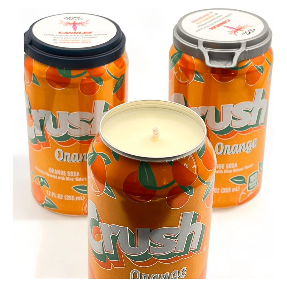 Orange Crush Can Candle